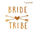 Χρυσό σετ διακόσμησης αυτοκόλλητου glitter bride tribe για γυναικείο πάρτι μπάτσελορ. - Αυτοκόλλητο Νύφης