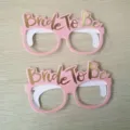 Roze papieren bril Bride to Be vrijgezellenfeest feestje photo booth rekwisieten - Bride To Be (216N19PK) / Roze (216N19PK)