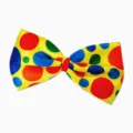 Colorful polka dot bow tie clown costume accessory for parties and performance shows. - One Size / SXZ0054 Colorful Clown Bow Tie
