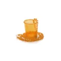 Orange plastic shot glass bead necklace for party festival celebration events and holidays - Orange
