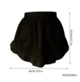 Grembiule da cameriera anime nero con volant e tasche, elegante accessorio per costume Lolita. - PE1022Q24Q-2