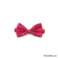 Farfallina di paillettes rosa vivo, accessorio per festa luminoso per adulti e bambini. - Rosso rosa