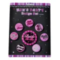 Vrijgezellenfeest badge set, bride to be speld party decoratie artikelen accessoires. - Roze Badge Set (HKBA003)