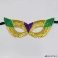 Mardi Gras sequin mask masquerade party carnival eye mask gold green purple costume prop - MDS3001GD