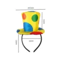 Halloween clown hat headband colorful polka dot party costume dress up accessory prop item - CL528E20A