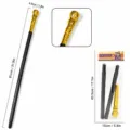 Egyptische farao scepter cosplay kostuum accessoire afneembare gouden kop in 3 delen - Ronde Kop Koning Scepter - Verguld