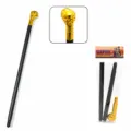 Halloween Cosplay Pharaoh Skull Scepter Prop 3-Section Detachable Gold Wand Party Toy - Skull Scepter - Gold Plated