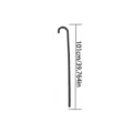 Black costume cane prop halloween party decoration walking stick 101cm length accessory - One Size / Cane Prop (PE0625C22)
