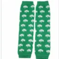 Groene klaverblad print beenwarmers st patricks day lange sokken feestelijke kousen - IR0825H22-5