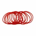 Ensemble de bracelets en silicone rouge pour couples amants anniversaire mode quotidienne - Lot de 10 (GP029-1RD)