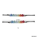 Adjustable 16-30cm colorful beaded woven bracelet hippie style lightweight fashion jewelry - Glass Bead Woven
