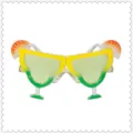 Hawaiian cocktail party glasses summer beach tropical novelty sunglasses fun photo props. - One Size / Gradient Cocktail Shape(TSA01FS9079A9) / Yellow-Green