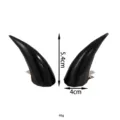 Par de horquillas con cuernos de diablo negro Halloween cosplay accesorios pelo 5.4cm - Horquilla de Cuernos de Diablo Negro(PE1128Z24Z-3)