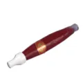 Porte-pipe de tabac en forme de cigare avec embout blanc et bande de marque rouge. - Taille unique / Accessoire de Cigare