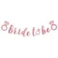Roze glitter Bride to be slingers feest hangende decoratie voor vrijgezellenfeest bruid deco - Roze Glitter Stijl (HE512A19) / Roze