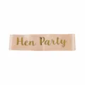 Champagne gold foil Hen Party sash bride to be sash bachelorette party decoration supp. - Hen Party
