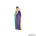 Carnival festival cape costume velvet green purple gold masquerade party performance cloak - With Collar 160CM MD1022J21