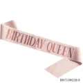 Roze goud glitter verjaardag koningin sjerp feest elegante stoffen lint accessoire. - Rosé Goud Glitter (BI0713W21B-8)