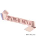 Rose gold glitter birthday sash party decoration fabric strap for celebration events - Pink Glitter (BI0713W21B-15)