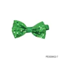 Groene pailletten vlinderdas voor feest en toneelvoorstelling, sprankelende halsdoek. - Groen