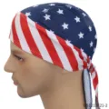Αμερικανική σημαία bandana καπέλο κρανίου αναπνεύσιμος αθλητικός σκούφος για πάρτι - Τουρμπάνι