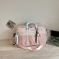 Large capacity travel duffel bag fashion lightweight gym bag for short trip and daily sports use. - With Pendant / Pink