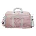 Large capacity travel duffel bag, pink stylish lightweight fitness sports gym bag with handles. - No Pendant / Pink