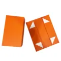 Boîte cadeau pliante magnétique orange pour cosmétiques et emballage, élégante boîte. - 34*20*11cm / Orange