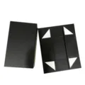 Boîte cadeau pliante magnétique noire pour emballage cosmétique, boîte rigide pliable. - 34*20*11cm / Noir