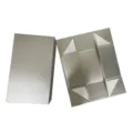 Boîte cadeau pliante magnétique argentée, emballage de luxe pour cosmétiques et cadeaux. - 34*20*11cm / Argent