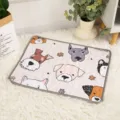 Cute cartoon dogs pattern pet sleeping mat, soft cushion bed for cats and dogs, universal. - Pet Collection