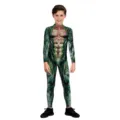 Kids Halloween snake muscle print jumpsuit costume boys party cosplay animal bodysuit - T108-1026