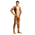Tuta intera uomo stampa leopardo 3D costume spandex animale per festa carnevale spettacolo - Taglia S / Stile Leopardo Muscoloso (B273-1021)