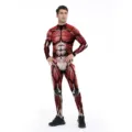 3D Digitaldruck Muskel Ganzkörperanzug Halloween Cosplay Kostüm Party Performance Outfit - S / Oberteile / B142-273