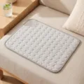Summer pet ice cooling mat breathable ice silk dog cat pad for comfortable home relaxing - XXL-150x100cm / Light Gray