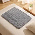 Summer pet cooling mat ice silk dog cat pad breathable comfortable home pet supplies accessory - Dark Gray