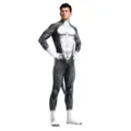 Husky Cosplay Ganzkörper Jumpsuit Tier Digitaldruck Bühnenperformance Kostüm für Herren - S / Set / Grauer Husky (B273-1004)