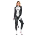 Husky Cosplay Catsuit Tier Digitaldruck Ganzkörper Jumpsuit für Damen Bühnenperformance - S / Set / Schwarzer Husky (B273-1003)