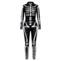 Halloween Skelett Druck taktischer Cosplay Jumpsuit Kostüm für Party Rollenspiel - S / Jumpsuits / Taktisches Skelett