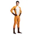 Erwachsene Unisex Fuchs Tier Kostüm Jumpsuit für Bühne Cosplay Overall mit Schwanz - S / Set / B273-1006