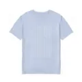 Herren hellblau Kurzarm T-Shirt lässige Slim Fit Sommer Top mit geometrischem Print. - M / Nebelblau