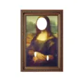 Mona Lisa Foto Ausschnitt Kostüm Bilderrahmen lustige Cosplay Party Requisite Halloween - Kinder / Mona Lisa