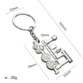 Metal car keychain creative vintage locomotive pendant key ring mens gift souvenir - x-094 Train Engine