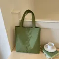 Καθημερινή πράσινη καρό τσάντα tote, κομψή τσάντα ώμου μεγάλης χωρητικότητας για καθημερινή χρήση. - Πράσινο