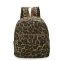 Stylischer Leo-Print Freizeitrucksack für Damen, großer Kapazität Schulrucksack und Alltagsrucksack. - Leopard Gelb