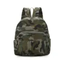 Klassischer Tarnmuster Freizeit Rucksack, stilvoller Outdoor Studenten Tagesrucksack oliv. - Camo Grün