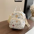 Mini sac à dos en toile de style coréen avec imprimé étoiles, sac de jour décontracté. - Grandes Étoiles Colorées
