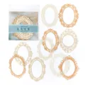 Vintage lace paper variant, hollow decorative journaling cardstock for scrapbooking and crafts. - Flower Mist Au Lait