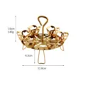 Goldener Edelstahl Eierdampfer Korb multifunktional klappbar Dampfgarer Schale 12.8cm - L / Gold