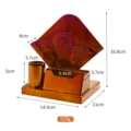 Chinese stijl metalen servettenhouder bureau organizer met pennenstandaard wolk ontwerp - Magisch Rood